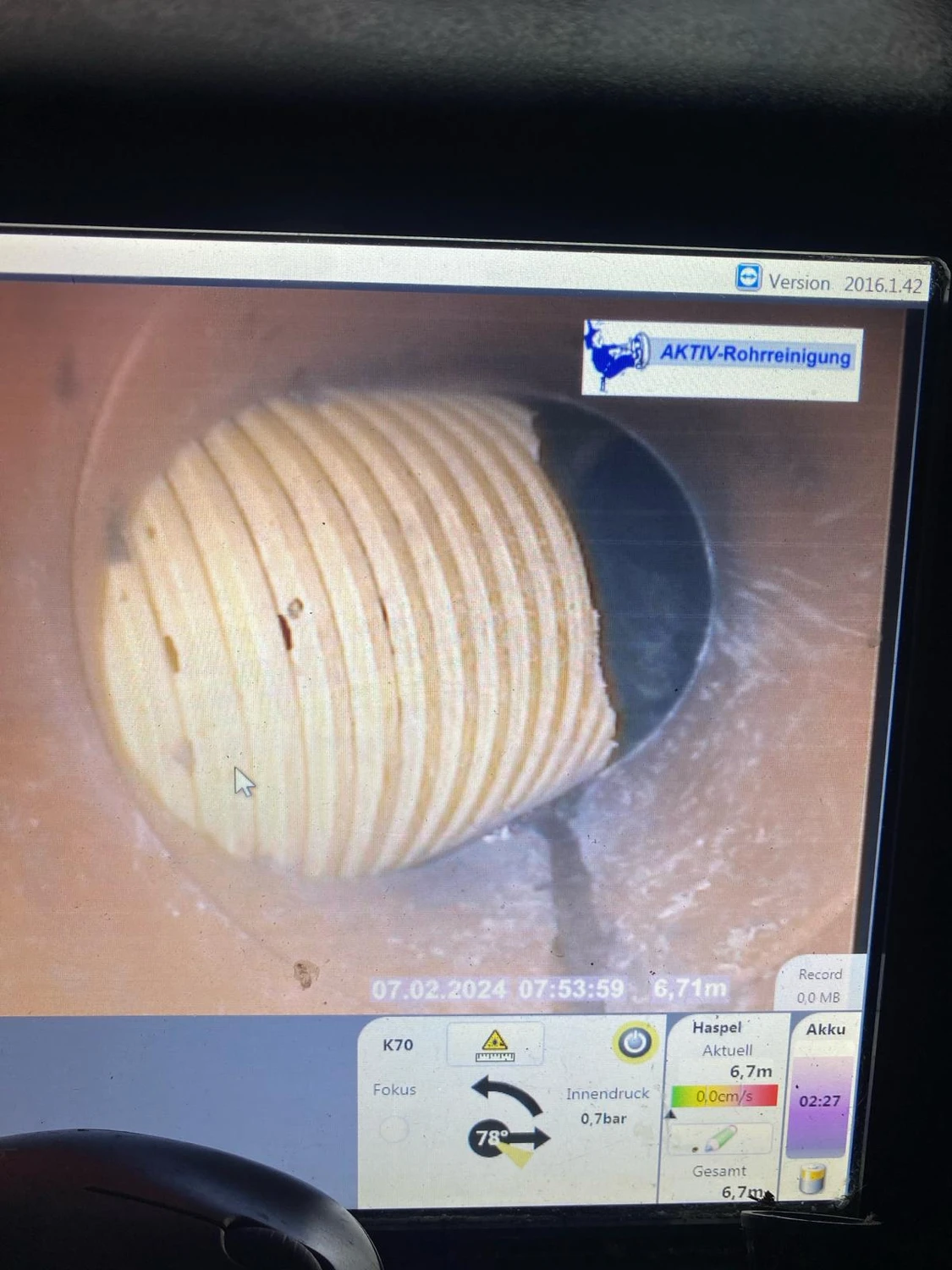 AKTIV Rohrreinigung - Einragende Drainage (Regenwasser)